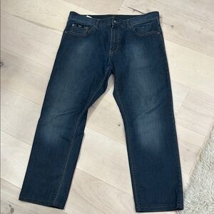 Hugo Boss Men's Straight Jeans in Deep Blue
